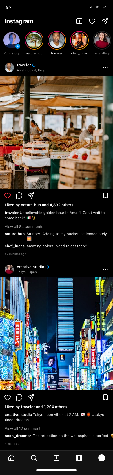 Instagram — Feed — .gui preview